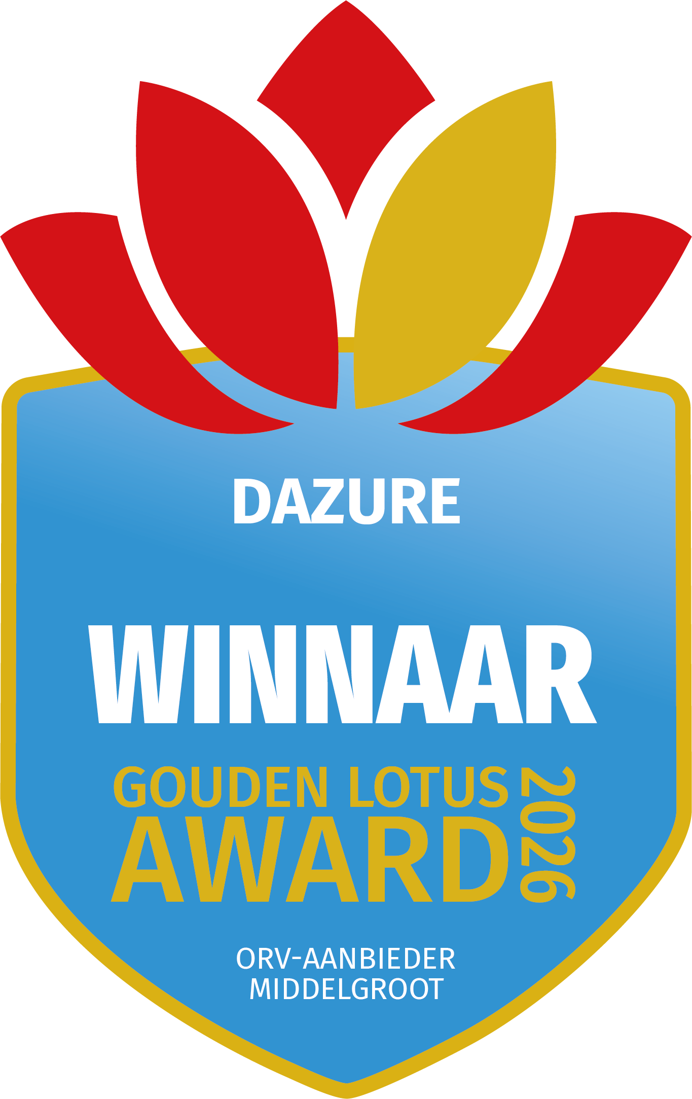 Persoonlijke winnaarslogo Gouden Lotus Award 2026 2